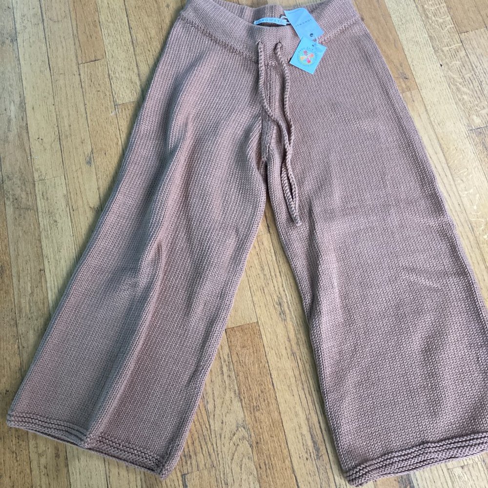 Longway Organic Cotton Knit Sweater Pant - 1 regular / Mushroom / Petite-New